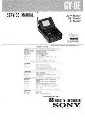 Sony GV-8E Service Manual