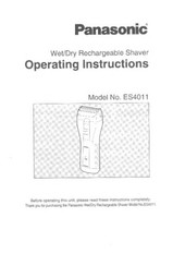 Panasonic ES-4011 Operating Instructions Manual
