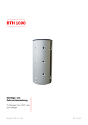 Dimplex BTH 1000 Installation And Operating Instruction