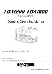 Baroness TDA1200 Owner's Operating Manual