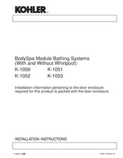 Kohler K-1052 Manual