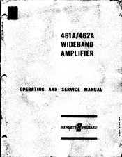 HP 461A Operating And Service Manual