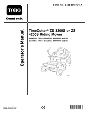 Toro TimeCutter ZS 3200S Operator's Manual