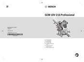 Bosch Professional GCM 18V-216 Instructions Manual