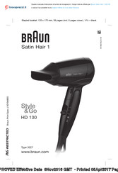 Braun Satin Hair 1 Manual