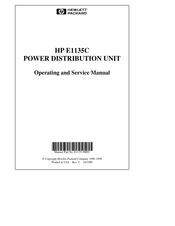 HP E1135C Operating And Service Manual