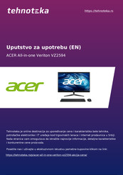 Acer Veriton VZ2594 User Manual