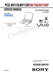 Sony PCG-NV170P VAIO   (primary manual) Service Manual