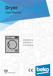 Beko DTBP 8001 W User Manual