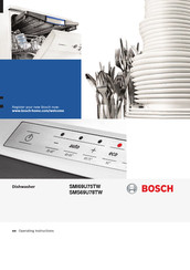 Bosch SMS69U78TW Operating Instructions Manual