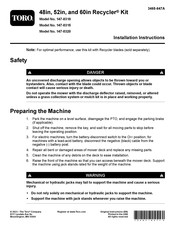 Toro 147-0315 Installation Instructions Manual