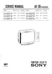 Sony Trinitron KV-X2971A Service Manual