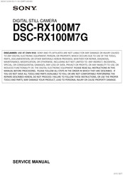 Sony DSC-RX100M7G Service Manual