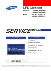 Samsung SyncMaster 460UXN-2 Service Manual