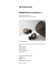 Sennheiser MOMENTUM True Wireless 4 Instruction Manual