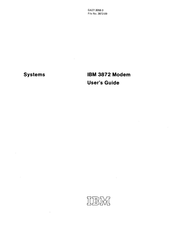 IBM 3872 User Manual