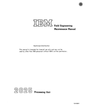 IBM 2025 Maintenance Manual