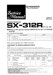 Pioneer SX-312RKU Service Manual