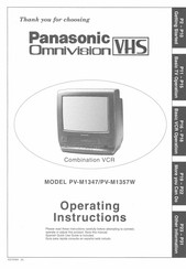 Panasonic OmniVision PV-M1357W Operating Instructions Manual
