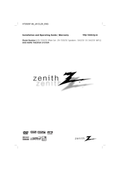 Zenith ZH-T202SF Series Installation And Operating Manual