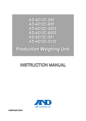 A&D AD-4212C-6000 Instruction Manual
