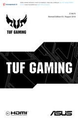 Asus TUF Gaming FX505DV AL072T User Manual