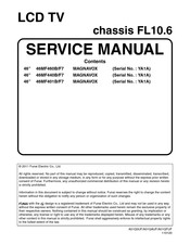 Magnavox 46MF440B/F7 Service Manual