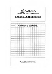Azden PCS-9600D Owner's Manual