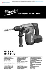 Milwaukee M18 FHX-0 Original Instructions Manual