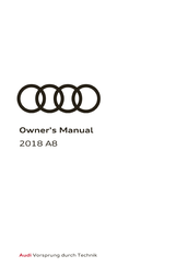 Audi A8 2018 Owner's Manual