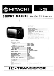 Hitachi I-28 Service Manual