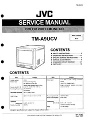JVC TM-A9UCV - Color Video Monitor Service Manual