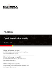 Edimax FS-5428X Quick Installation Manual