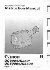 Canon UC 5000 Instruction Manual