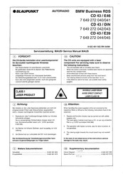 Blaupunkt CD 43 / DIN Service Manual