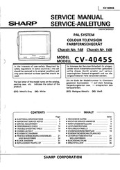 Sharp CV-4045S Service Manual