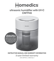 HoMedics UHE-CMTF45 Instruction Manual And  Warranty Information