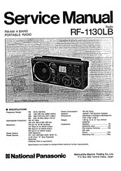 Panasonic RF-1130LB Service Manual