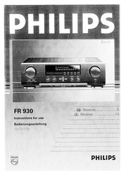 Philips FR 930 Installation Manual