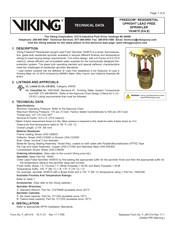 Viking FREEDOM VK4670 Technical Data Manual