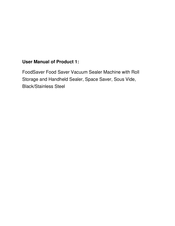 FoodSaver FFS005-033 Owner's Manual