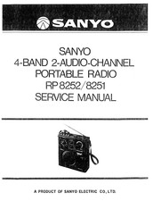 Sanyo RP 8252 Service Manual