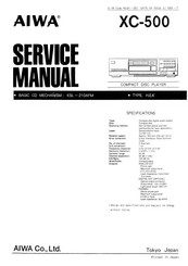Aiwa XC-500 Service Manual
