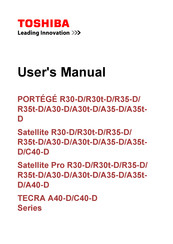 Toshiba PORTEGE A35t-D Series User Manual