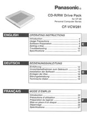 Panasonic CF-VCW281 Operating Instructions Manual