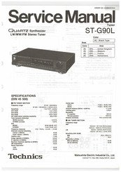 Technics ST-G90L Service Manual