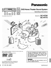 Panasonic SC-HT75 Operating Instructions Manual