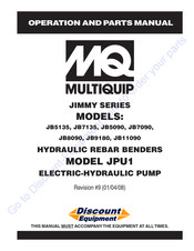 MULTIQUIP JIMMY JPU1 Operation And Parts Manual