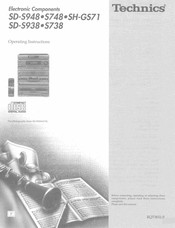 Technics SD-S748 Operating Instructions Manual
