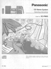 Panasonic SCPM03 - CD STEREO SYSTEM Operating Instructions Manual